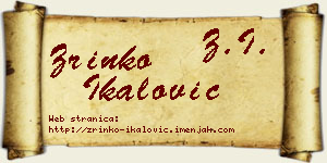 Zrinko Ikalović vizit kartica